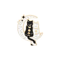 Cartoon Style Cat Alloy Plating Unisex Brooches sku image 21