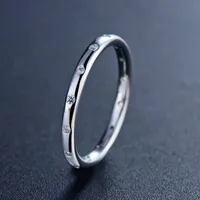 S925 Sterling Silver Korean Simple Thin Ring Women's Jewelry Wholesale main image 2