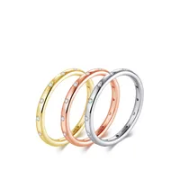 S925 Sterling Silver Korean Simple Thin Ring Women's Jewelry Wholesale main image 5