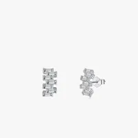 S925 Sterling Silver Zircon Female New Sweet Jewelry Simple Earrings main image 1
