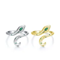 Fashion S925 Sterling Silver Snake Index Finger Opne Ring main image 5