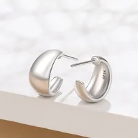 C Shape Plating No Inlaid Earrings Ear Studs main image 3
