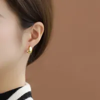 C Shape Plating No Inlaid Earrings Ear Studs main image 4