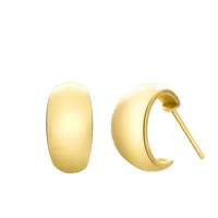 C Shape Plating No Inlaid Earrings Ear Studs main image 5