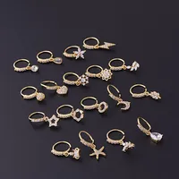 Nose Rings & Studs Fashion Geometric Copper Plating main image 3