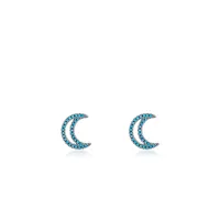 S925 Silver Turquoise Hollow Out Delicate Earrings Jewelry sku image 3