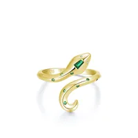 Fashion S925 Sterling Silver Snake Index Finger Opne Ring sku image 2