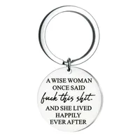 Fashion Simple Geometric Couple Stainless Steel Keychain main image 1