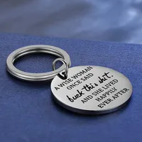 Fashion Simple Geometric Couple Stainless Steel Keychain main image 2