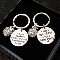 Teacher's Day Graduation Gift Stainless Steel Keychain main image 1