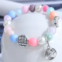 Fashion Metal Colorful Beads Hollow Tree Pendent Bracelet main image 1
