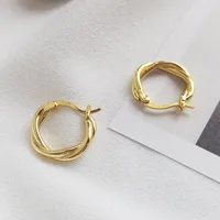 925 Sterling Silver No Inlaid Geometric Earrings main image 1