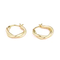 925 Sterling Silver No Inlaid Geometric Earrings main image 5
