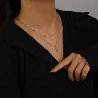 925 Sterling Silver Plating Heart Necklace main image 4