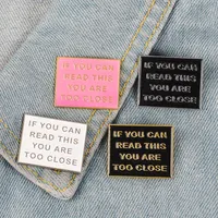 Fashion Simple Oil Dripping Brooch Warning Sign Alloy Brooch main image 1