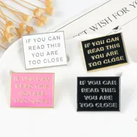 Fashion Simple Oil Dripping Brooch Warning Sign Alloy Brooch main image 2