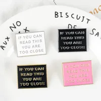 Fashion Simple Oil Dripping Brooch Warning Sign Alloy Brooch main image 3