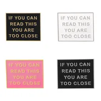 Fashion Simple Oil Dripping Brooch Warning Sign Alloy Brooch main image 5