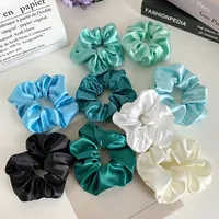 Fashion Green Blue Hair Rope Simple Solid Color Hair Scrunchies main image 1