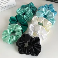 Fashion Green Blue Hair Rope Simple Solid Color Hair Scrunchies main image 2