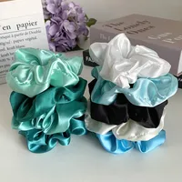 Fashion Green Blue Hair Rope Simple Solid Color Hair Scrunchies main image 4