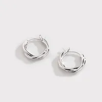 925 Sterling Silver No Inlaid Geometric Earrings sku image 1