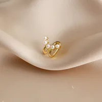 Creative Simple Fashion Female Pearl Alloy Ear Bone Clip Wholesale main image 4