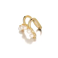 Creative Simple Fashion Female Pearl Alloy Ear Bone Clip Wholesale main image 5