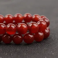 7a Red Agate Loose Beads Natural Stone Semi-finished Round Beads main image 4