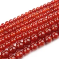 7a Red Agate Loose Beads Natural Stone Semi-finished Round Beads main image 2