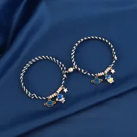 New Alloy Astronaut Pendent A Pair Of Couple Magnet Bracelet Wholesale sku image 1