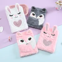 Winter Cartoon Cute Children Fox Animal Furry Diary Book main image 1