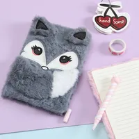 Winter Cartoon Cute Children Fox Animal Furry Diary Book main image 4