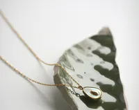 Wholesale Jewelry Heart 304 Stainless Steel Titanium Steel Shell 18K Gold Plated Inlaid Shell Inlaid Gold Necklace main image 2