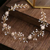 Leaf Branches Crystal Headband Wedding Dress Accessories main image 3