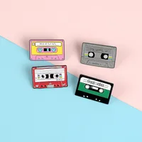 Fashion Creative Alloy Badge Cartoon Dripping Oil Videotape Brooch main image 2