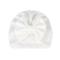 Children's Headwear Wholesale Solid Color Wheat Ear Pattern Bow Hat sku image 3