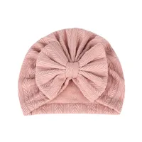 Children's Headwear Wholesale Solid Color Wheat Ear Pattern Bow Hat sku image 4