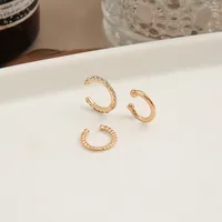 Fashion Diamond-encrusted C-shaped Alloy Earbone Clips main image 4
