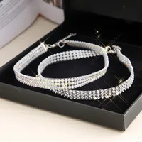 Fashion Short Collarbone Necklace Multi-layer Full Diamond Necklace Wholesale main image 4