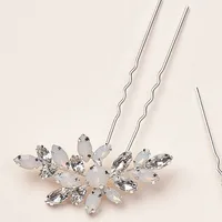 Fashion Simple U-shaped Hairpin Leaf Alloy Hairpin sku image 1