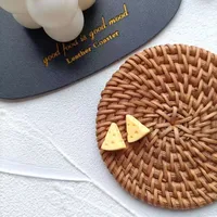 Fashion Creative Cute Resin Cheese Omelette Resin Stud Earrings sku image 2