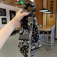 New Spring And Summer Streamer Fashion Hair Ring Fabric Headdress sku image 3