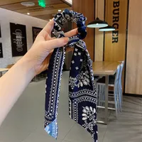 New Spring And Summer Streamer Fashion Hair Ring Fabric Headdress sku image 4