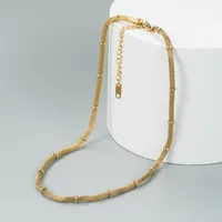 Wholesale Jewelry Lady Geometric 304 Stainless Steel 18K Gold Plated Plating Pendant Necklace main image 1