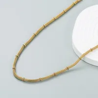 Wholesale Jewelry Lady Geometric 304 Stainless Steel 18K Gold Plated Plating Pendant Necklace main image 2