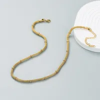 Wholesale Jewelry Lady Geometric 304 Stainless Steel 18K Gold Plated Plating Pendant Necklace main image 3