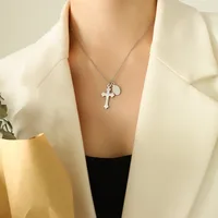 Wholesale Jewelry Fashion Geometric 304 Stainless Steel 18K Gold Plated Pendant Necklace sku image 3