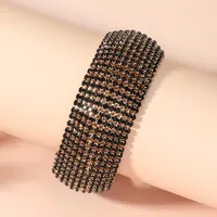 Creative Fashion Diamond Crystal Rhinestone Copper Bracelet Full Diamond main image 3