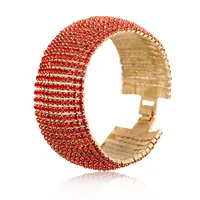 Creative Fashion Diamond Crystal Rhinestone Copper Bracelet Full Diamond main image 5
